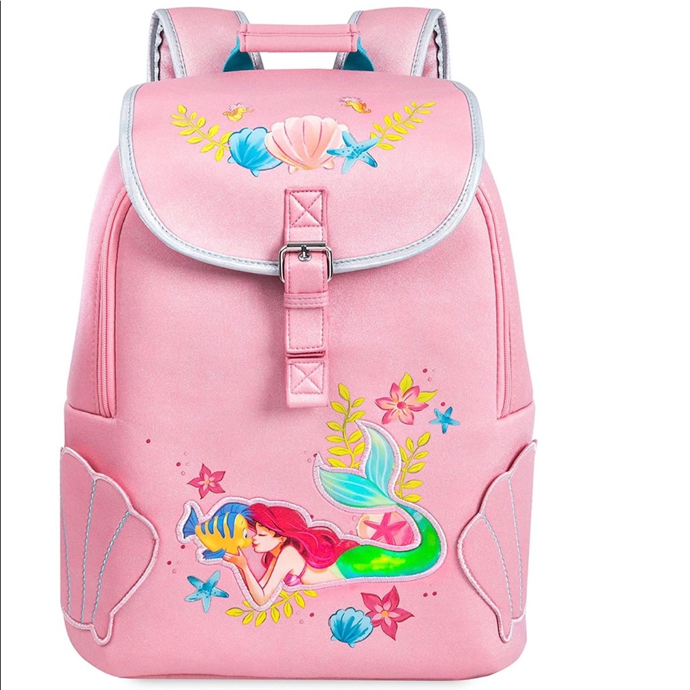 Disney kids Ariel little mermaid pink backpack